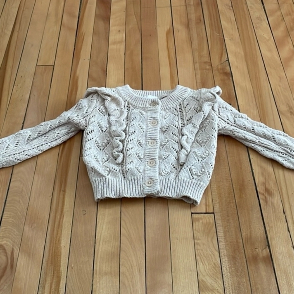 Jamie Kay Ruffle Knit Cardigan